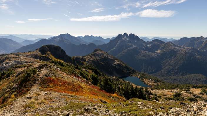 Auf dem 5040 Peak (Vancouver Island)