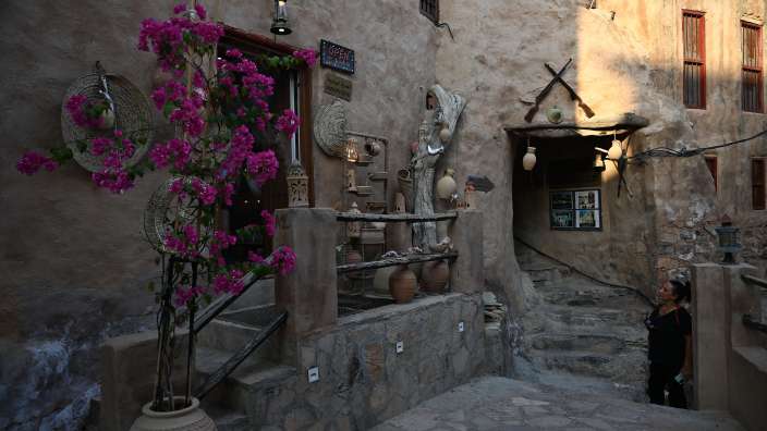 Eingangsbereich zum Museum von Abdullah in Misfat