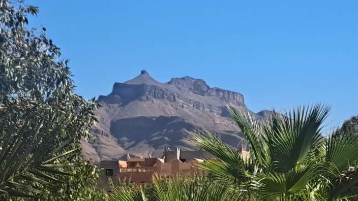 Ausblick Kasbah Azul in Agdz
