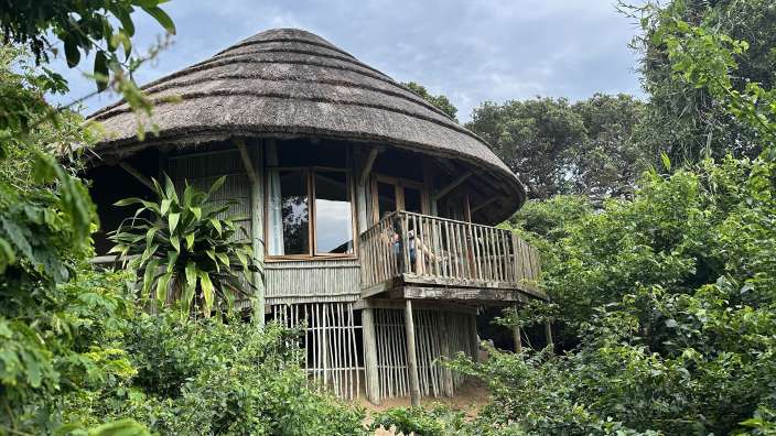 Beach Lodge mit Balkon zur Walsichtung