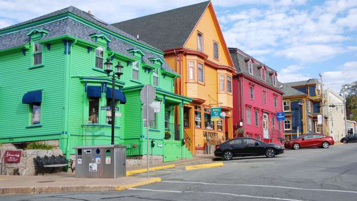 Häuserzeile in Lunenburg