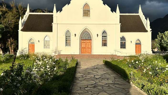 Dramatischer Abendhimmel in Franschoek