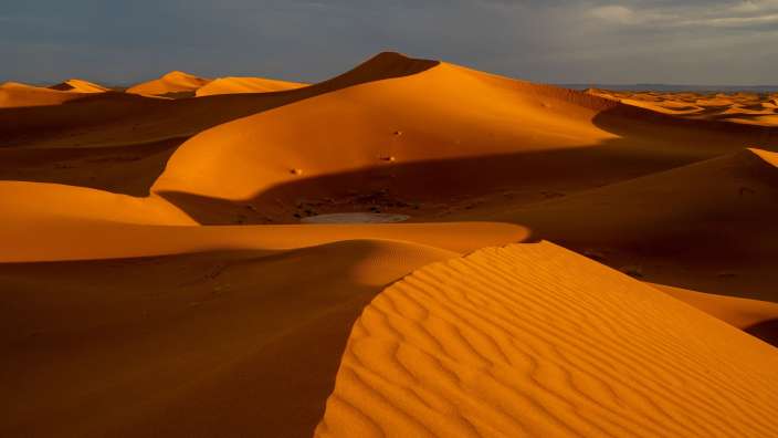 Sonnenuntergang in der Sahara