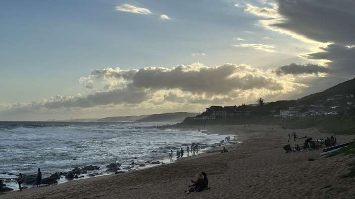 Abendstimmung am Indischen Ozean in Ballito