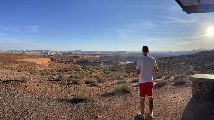 Ausblick beim Inn am Lake Powell