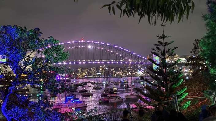 Sydney New Years Eve - Blick vom Botanischen Karten