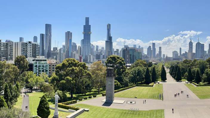 Blick auf Melbourne