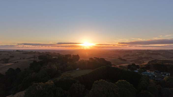 Sonnenuntergang in Foster