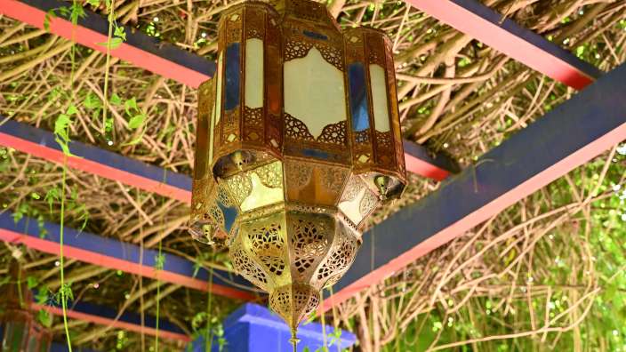 Eine von tausenden handgefertigten marokkanischen Lampen