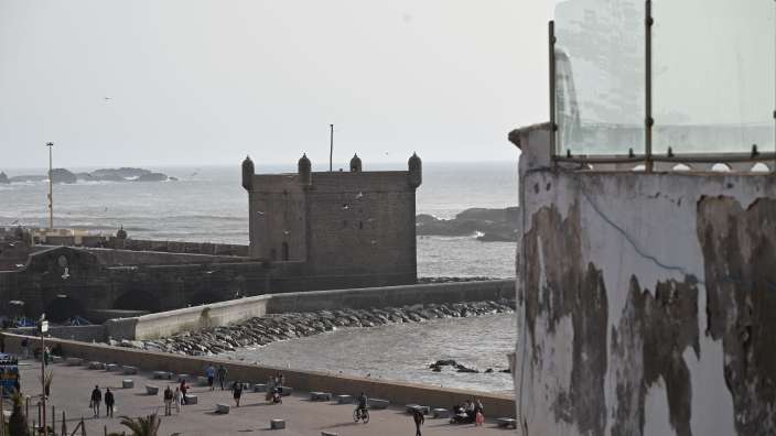 Ausblick der Dachterasse in Essaouira