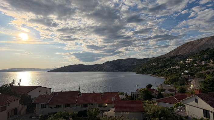 Blick vom Balkon in Stara Baska