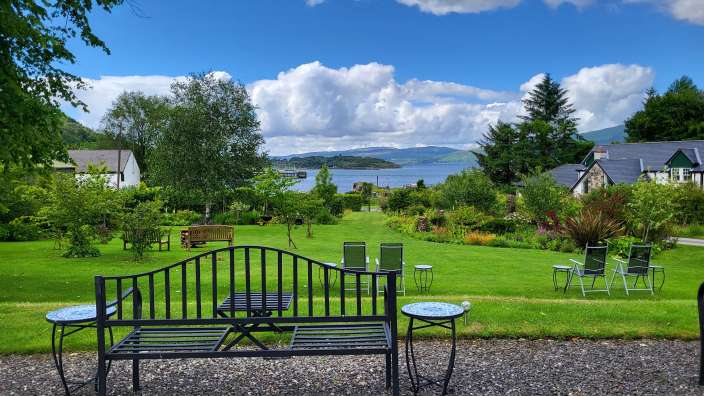 Blick aus der Pennygate Lodge