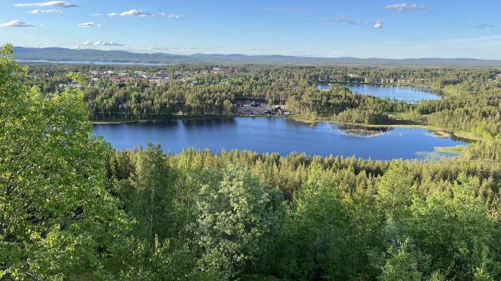 .. und die herrliche Rundsicht vom Lillaberget