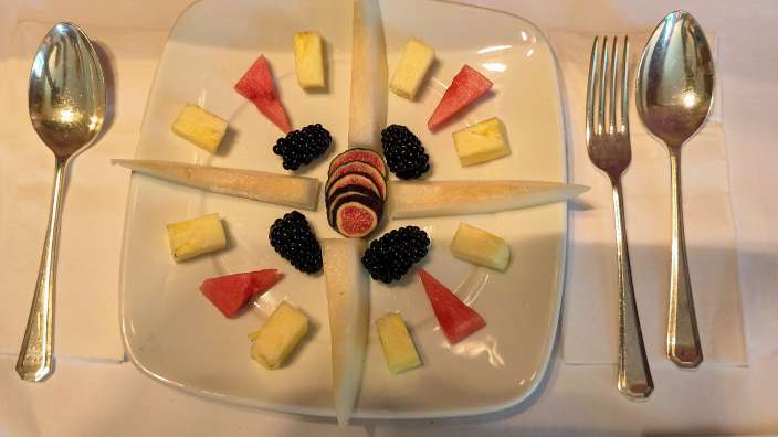 Obst zum Frühstück im Landhaus Cuil an Duin, Ballinluig