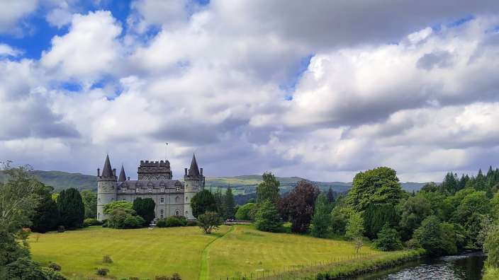 Invervaray Castle am Loch Fyne