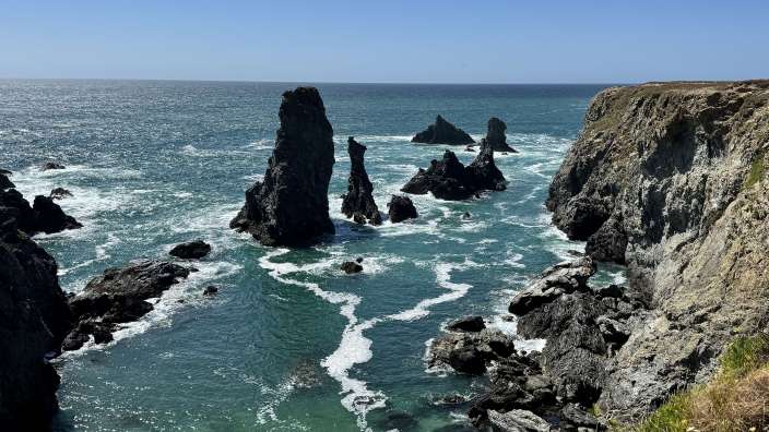 Die Aiguilles auf der Belle-Ile -  Claude Monet's Motiv