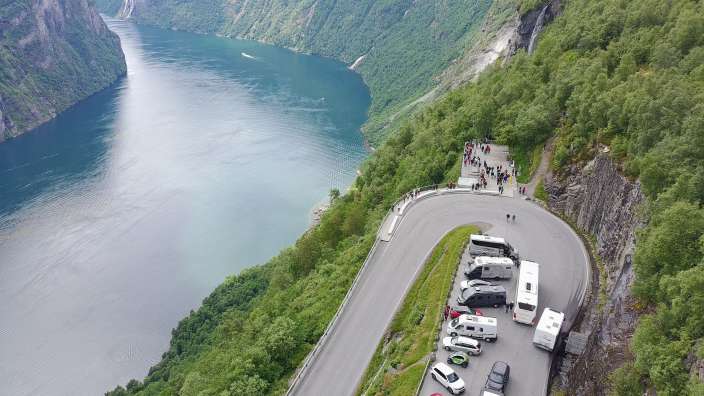 Ørnesvingen am Geiranger Fjord