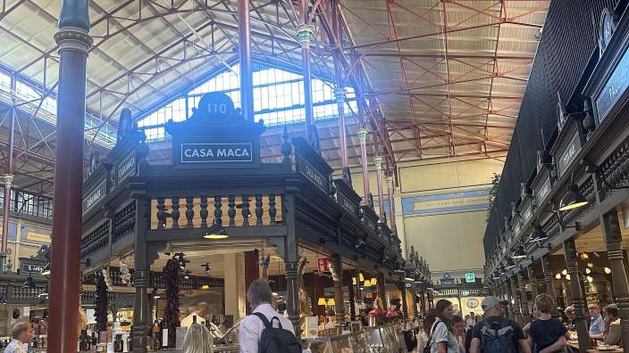 In der Markthalle in Östermalm/Stockholm