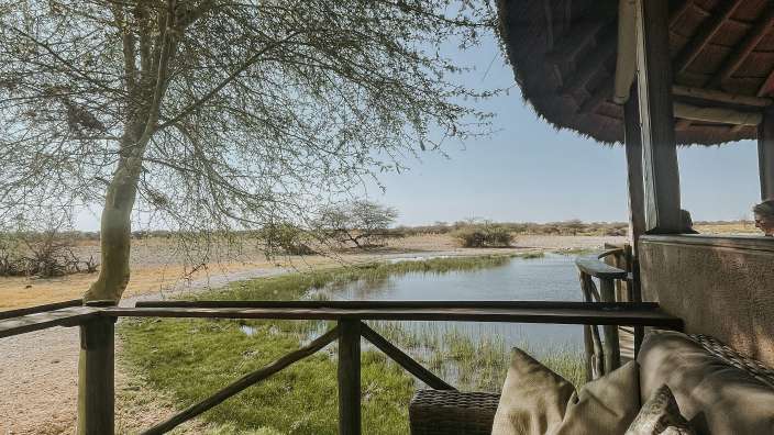Wasserloch - Camp im Onguma Reservat